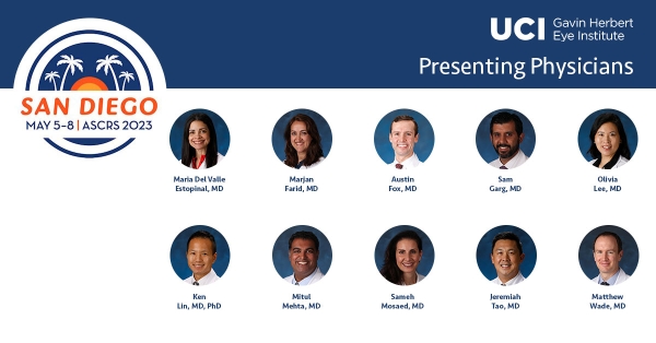 UCI Gavin Herbert Eye Institute ASCRS Presenting Faculty